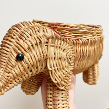Load image into Gallery viewer, Wicker Elephant Basket - Preloved/Vintage