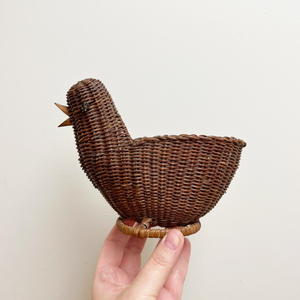 Vintage Nursery Decor Wicker Chick Basket