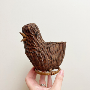 Vintage Wicker Chick Basket