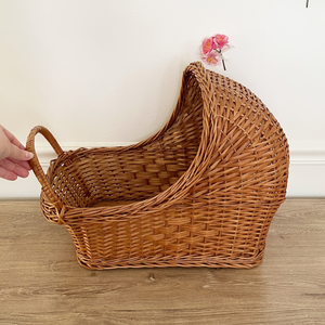 Wicker Bassinet Basket - Preloved/Vintage