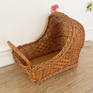 Wicker Bassinet Basket - Preloved/Vintage