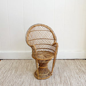 Preloved/Vintage Wicker Peacock Chair