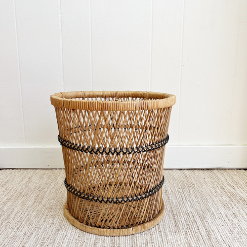 Wicker Waste Basket