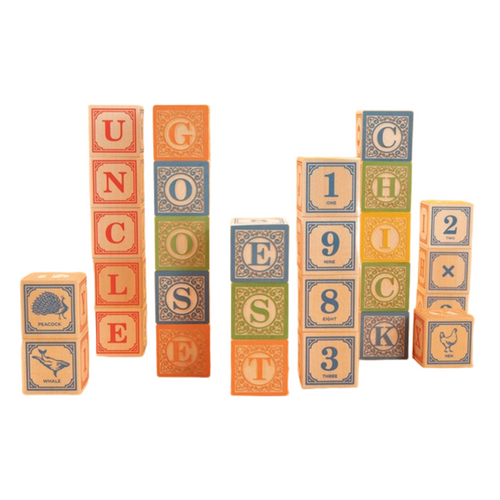 ABC Wood Blocks - Set of 28