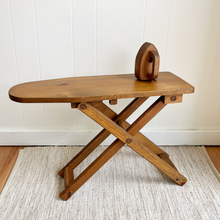 Load image into Gallery viewer, Wood Ironing Board and Iron Play Set