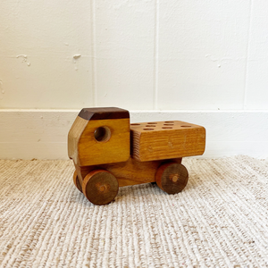 Wood Toy Truck Crayon Holder