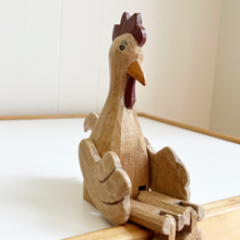 Load image into Gallery viewer, Wooden Sitting Chicken Shelf Decoration