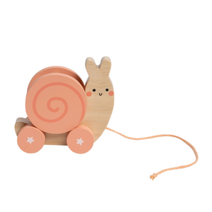 Wooden Snail Pull Along Toy
