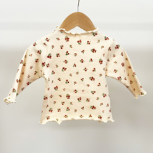Load image into Gallery viewer, Mock Neck Shirt - Tiny Flowers