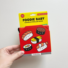 Load image into Gallery viewer, Foodie Baby Crinkle Fabric Stroller Book