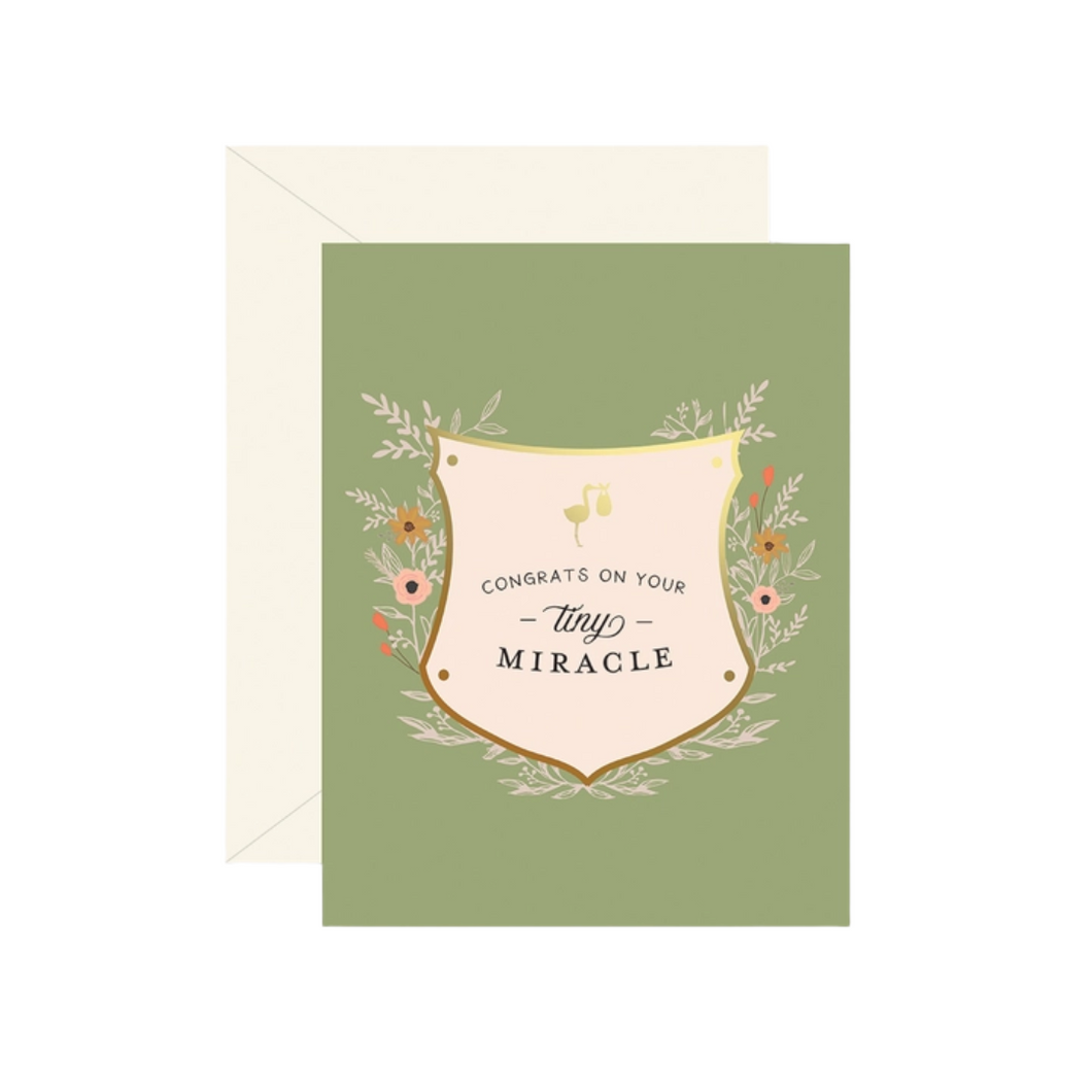 Tiny Miracle Baby Greeting Card