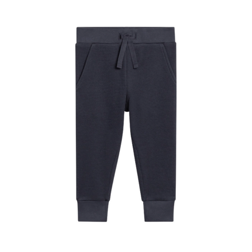 Waffle Knit Jogger - Navy