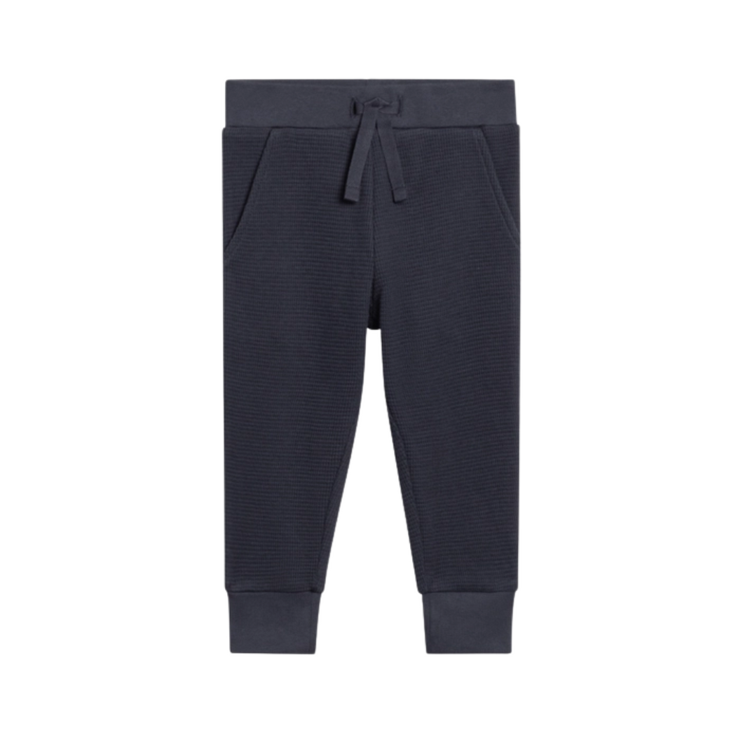 Waffle Knit Jogger - Navy