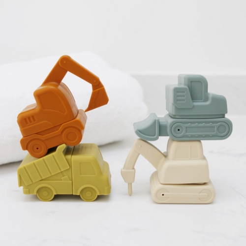 Construction Vehicle Bath Toy Set