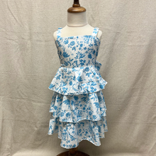 Load image into Gallery viewer, Blue Floral Layered Dress - Toddler
