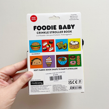 Load image into Gallery viewer, Foodie Baby Crinkle Fabric Stroller Book