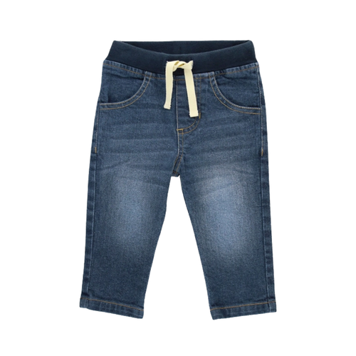 Pull On Stretch Denim Jeans - Medium Wash