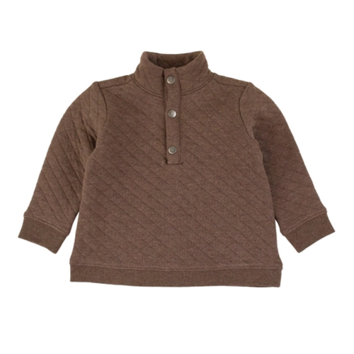 Quilted Quarter Snap Button Down Shirt