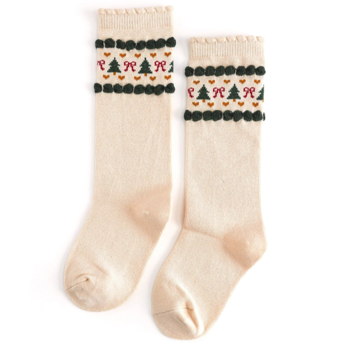 Fair Isle Knee Socks