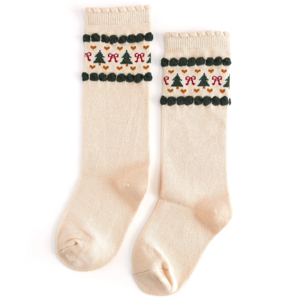 Fair Isle Knee Socks