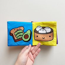 Load image into Gallery viewer, Foodie Baby Crinkle Fabric Stroller Book