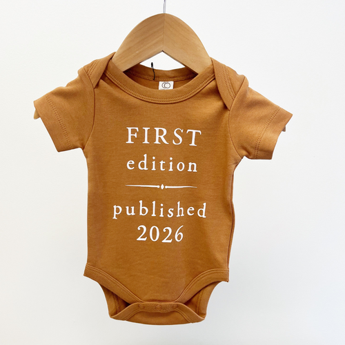 First Edition - Published 2026 - Baby Bodysuit - Camel