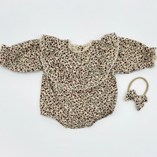 Vintage Inspired Floral Romper