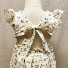 Load image into Gallery viewer, Cream dress with neutral color flowers on a toddler mannequin against a neutral background
