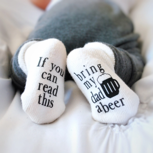 Funny Socks - Bring My Dad A Beer