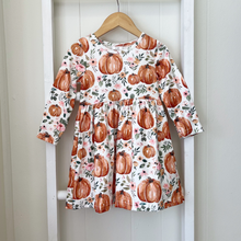 Load image into Gallery viewer, Swing Dress - Floral Pumpkins