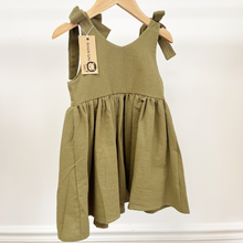 Load image into Gallery viewer, Simple Shoulder Tie Dress - Olive