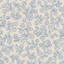 Load image into Gallery viewer, Close up image of the Ivory and Sea Floral Pattern from the Colored Organics Mini Drop at Gracie Lou