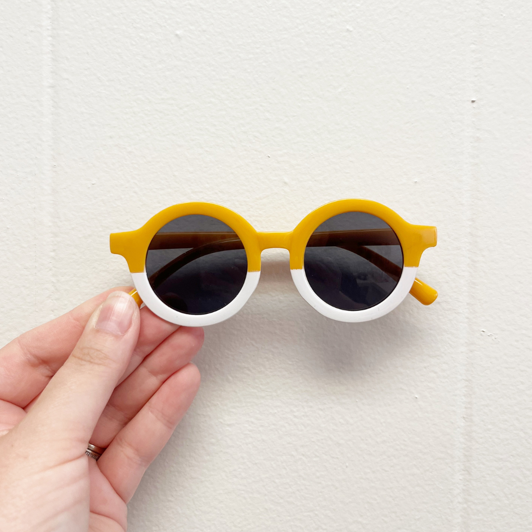 Round Sunglasses - Two Tone