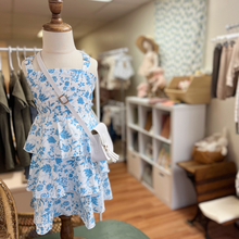 Load image into Gallery viewer, Blue Floral Layered Dress - Adult