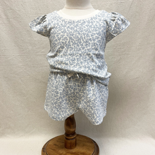 Load image into Gallery viewer, Children's floral outfit on a toddler mannequin against a beige background
