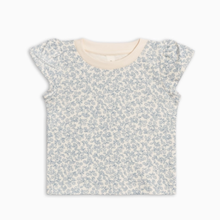 Load image into Gallery viewer, Floral patterned top on a white background