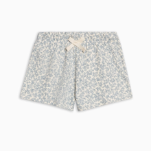 Load image into Gallery viewer, Floral patterned shorts on a white background