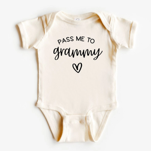 Pass Me To Grammy - Baby Bodysuit