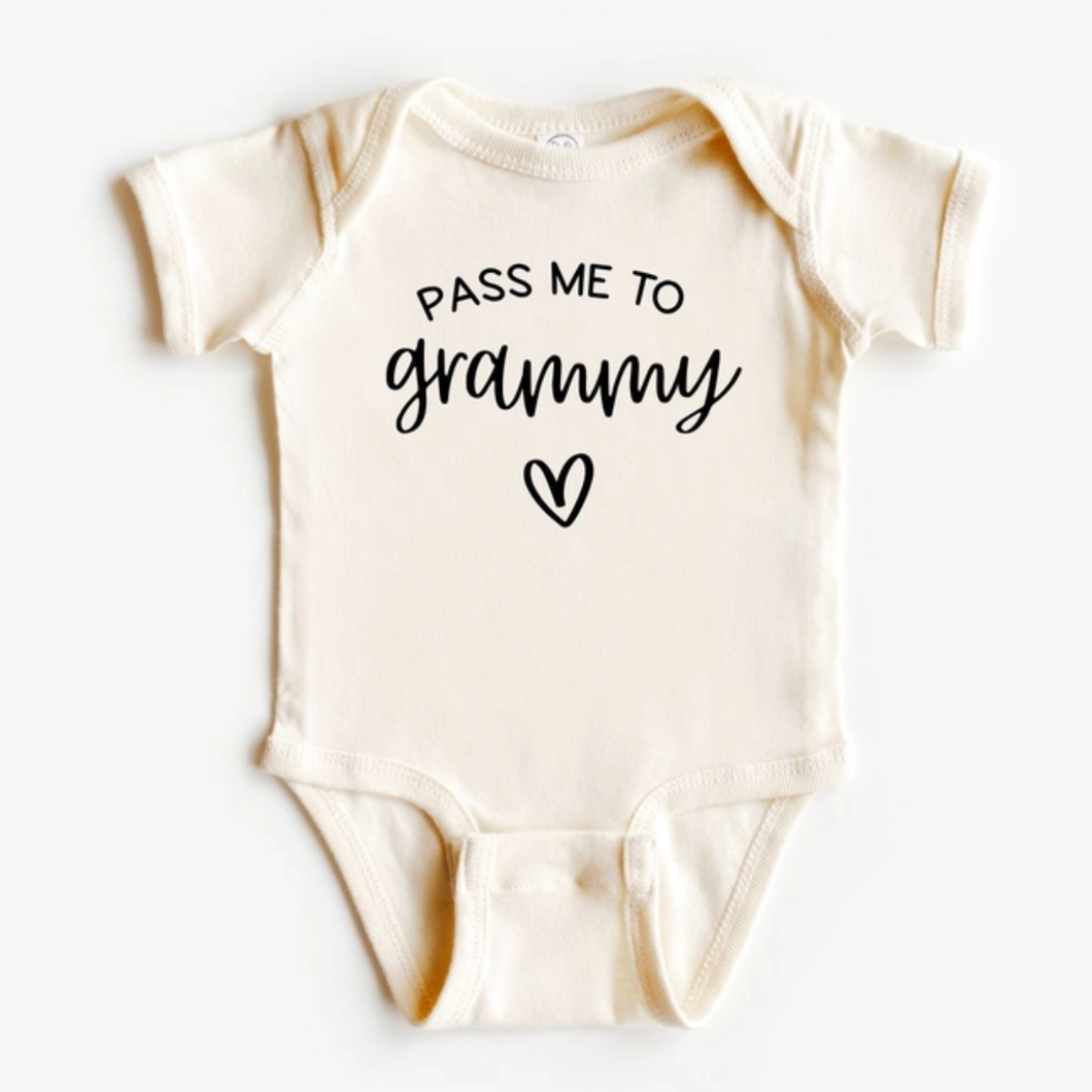 Pass Me To Grammy - Baby Bodysuit