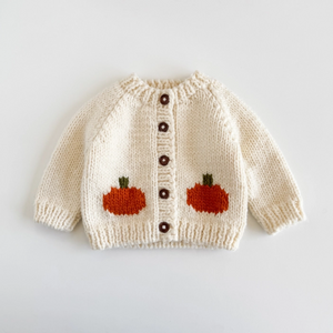 Knit Pumpkin Cardigan