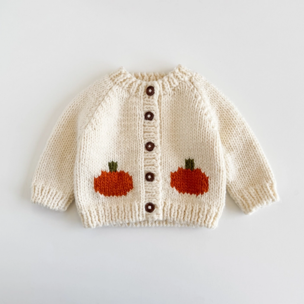 Knit Pumpkin Cardigan