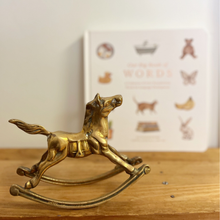 Load image into Gallery viewer, Brass Rocking Horse Trinket - Preloved/Vintage