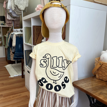 Load image into Gallery viewer, A Silly Goose tee shirt styled on a toddler mannequin