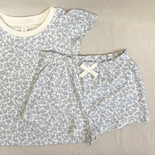 Load image into Gallery viewer, Children's floral shirt with matching shorts on a neutral background