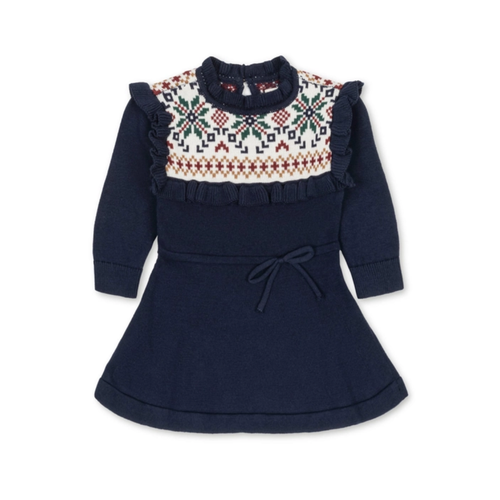 Scottish Snowflake Sweater Dress - Baby