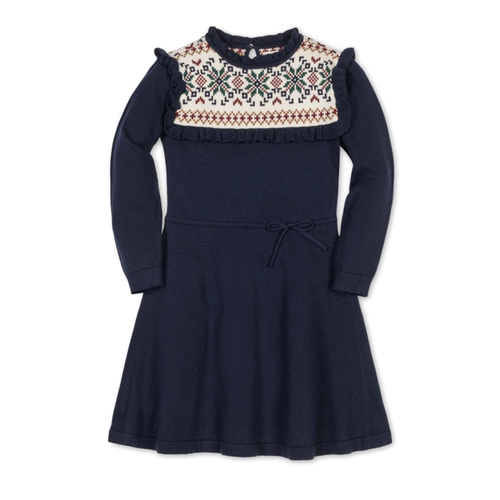 Scottish Snowflake Sweater Dress - Toddler