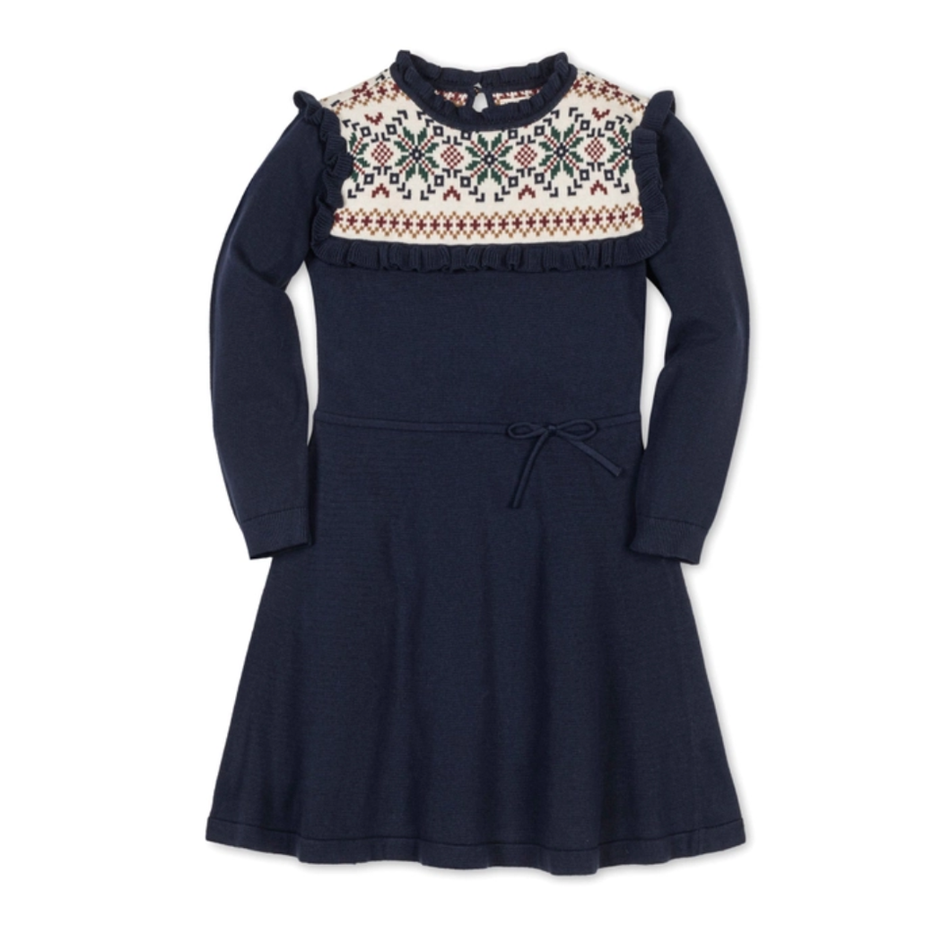 Scottish Snowflake Sweater Dress - Toddler