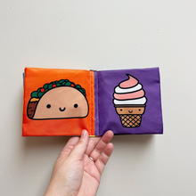 Load image into Gallery viewer, Foodie Baby Crinkle Fabric Stroller Book