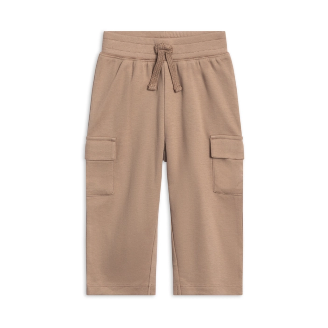 Organic Cotton Cargo Pants - Taupe