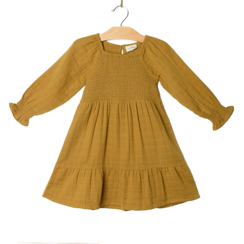 Organic Muslin Bronze Dress